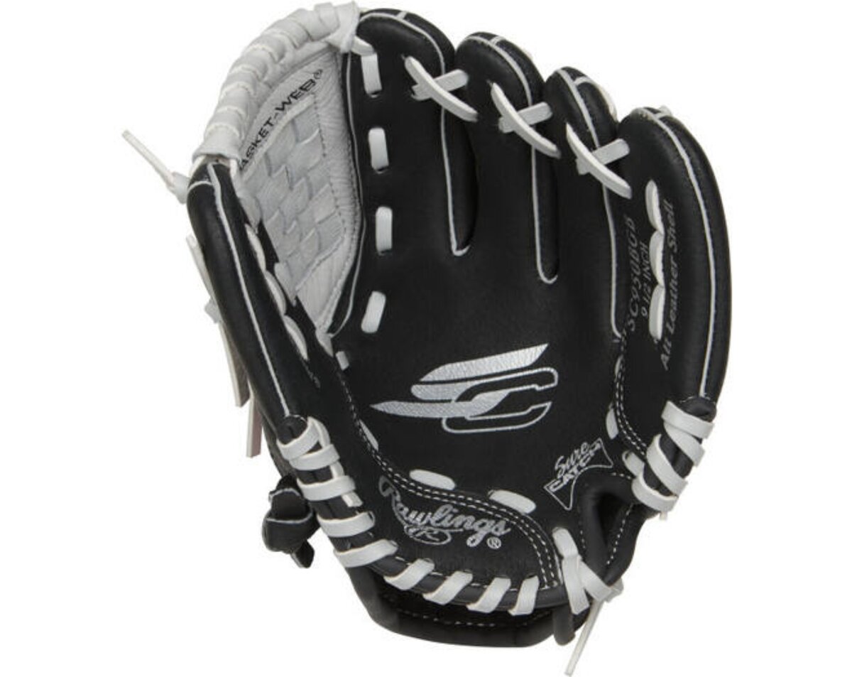 Rawlings Sure Catch 9.5" Youth Glove Black/Grey RHT