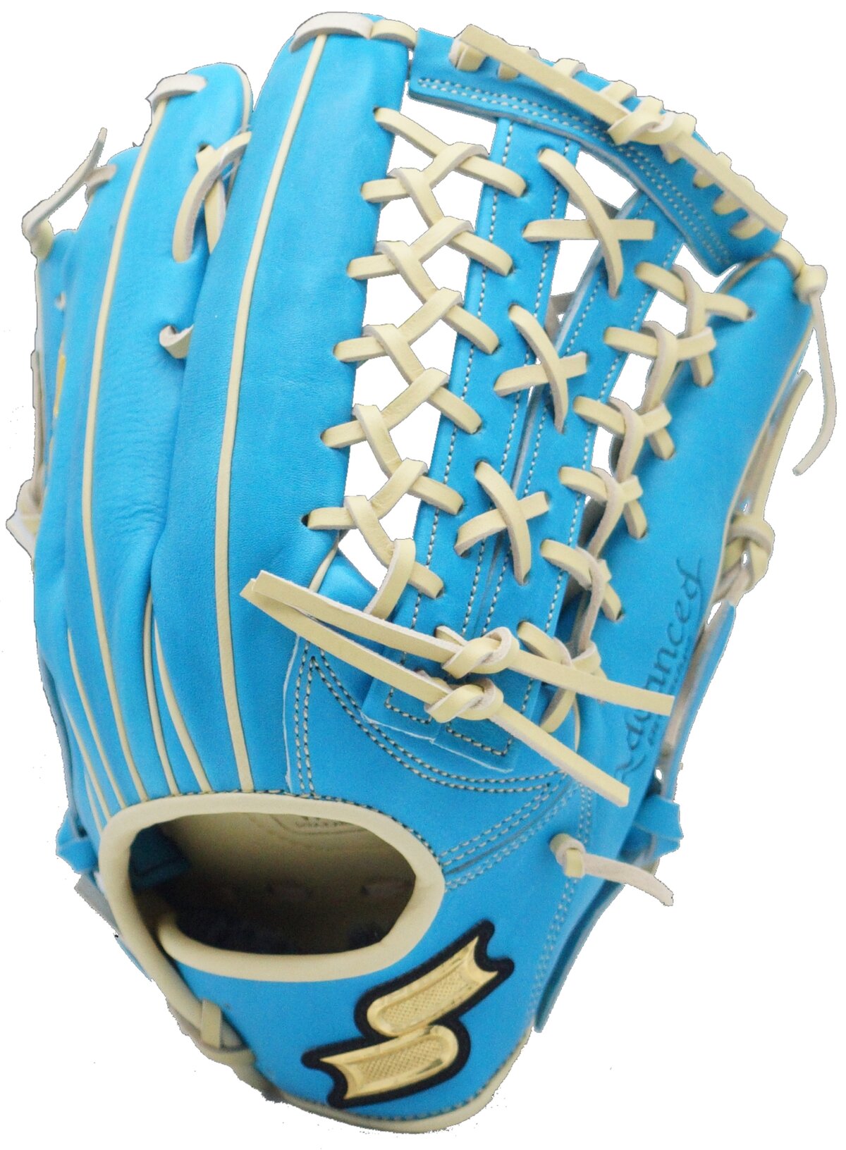 SSK Advanced 12.75" Outfield Glove Electric Blue/Camel RHT