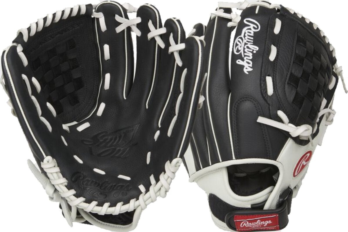 Rawlings Shut Out Softball 11.5" Infield/Pitcher Glove Black/White RHT