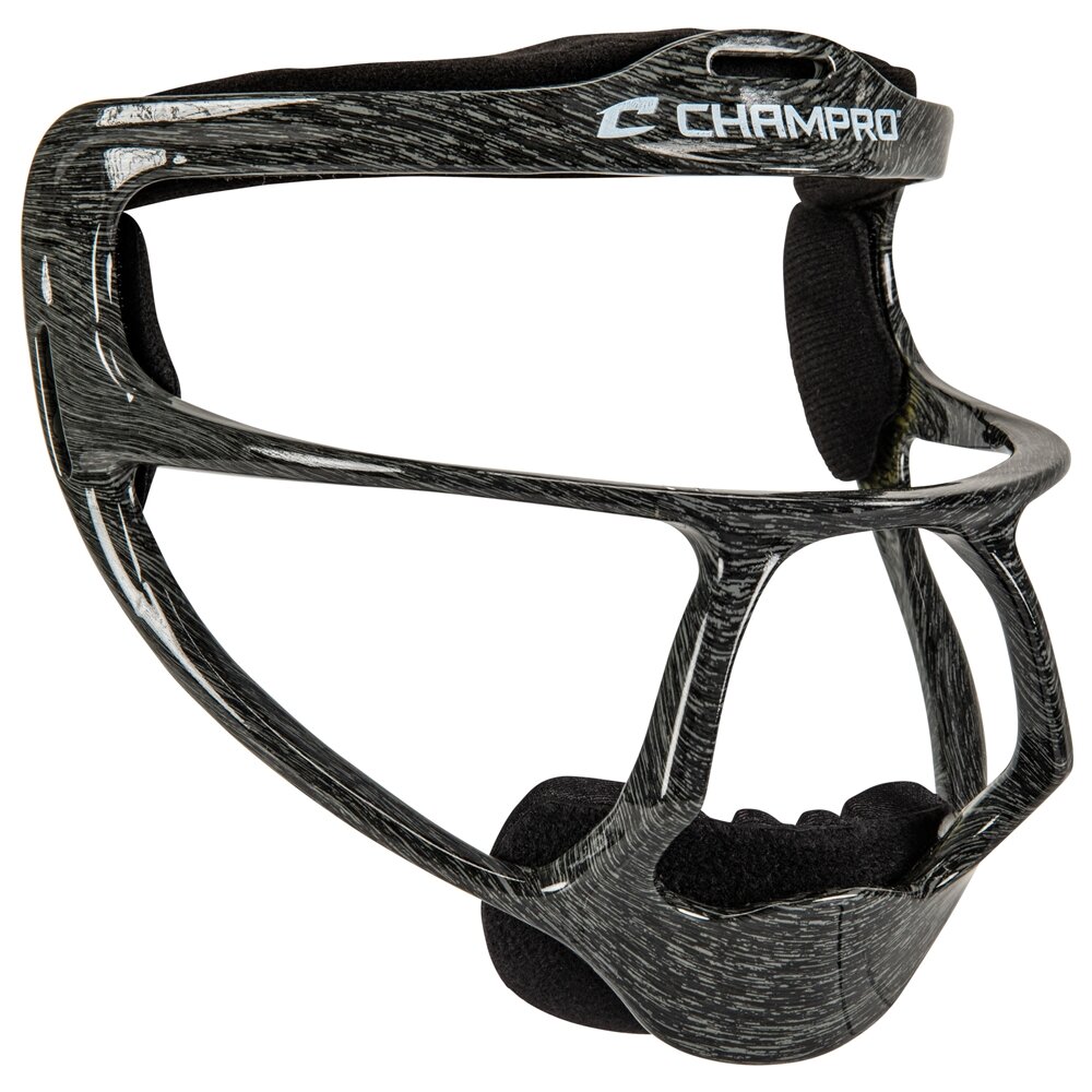 Rampage Softball Fielder's Facemask Heather Black