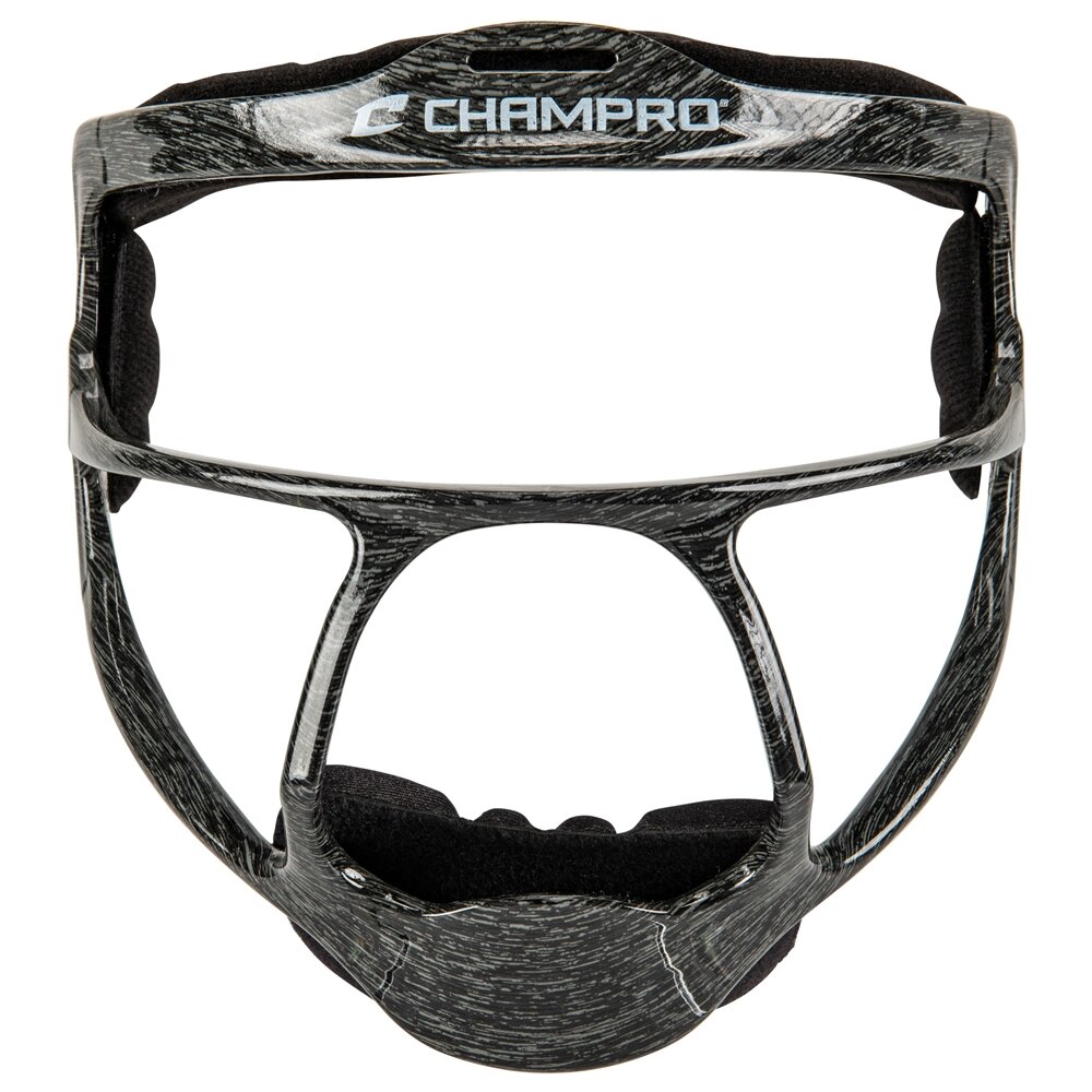 Rampage Softball Fielder's Facemask Heather Black