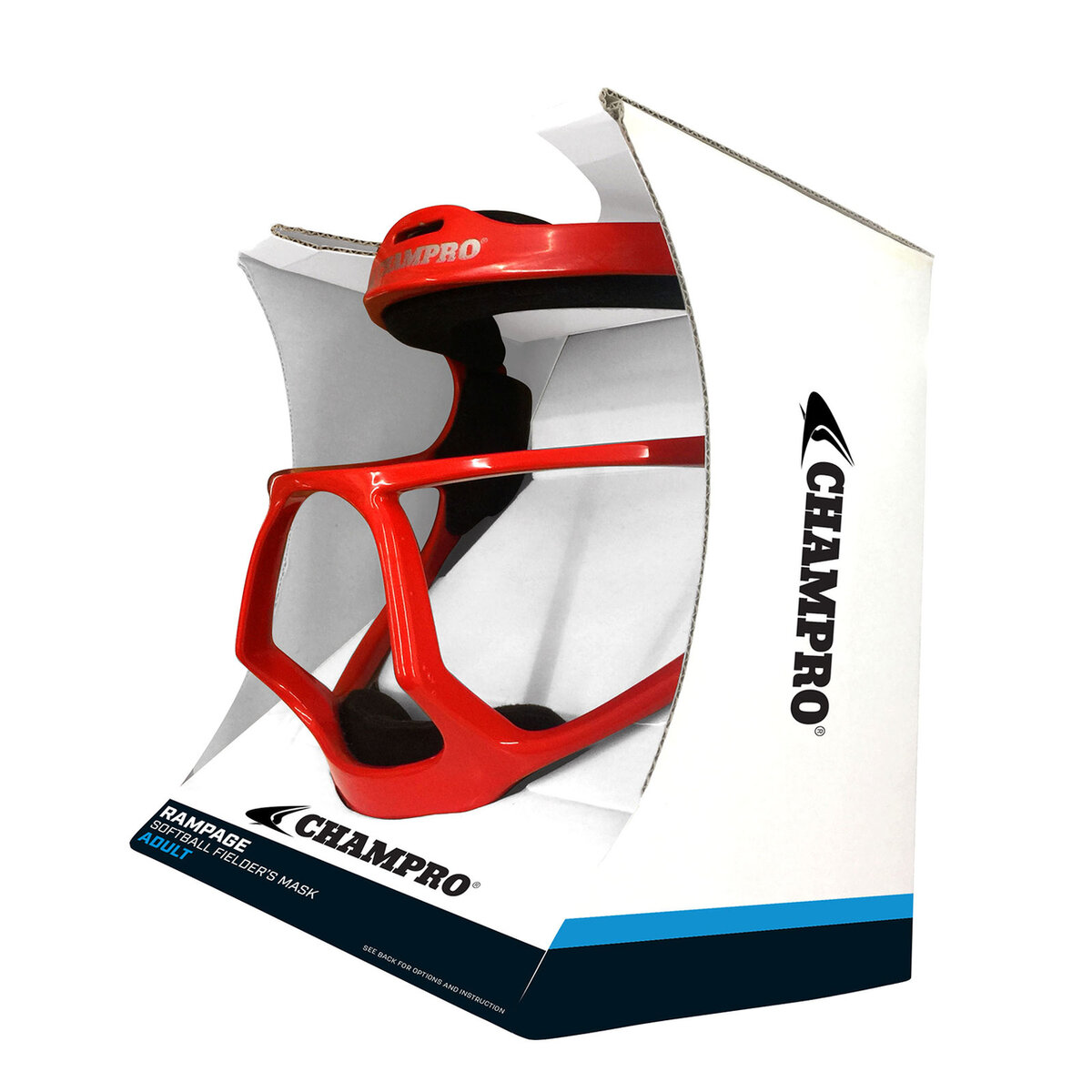 Rampage Softball Fielder's Facemask Navy