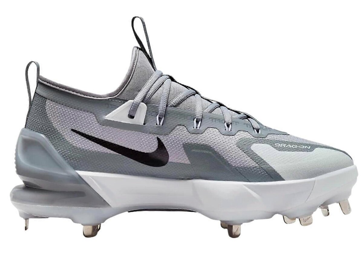 Nike Trout 9 Elite Grey Metal Cleats