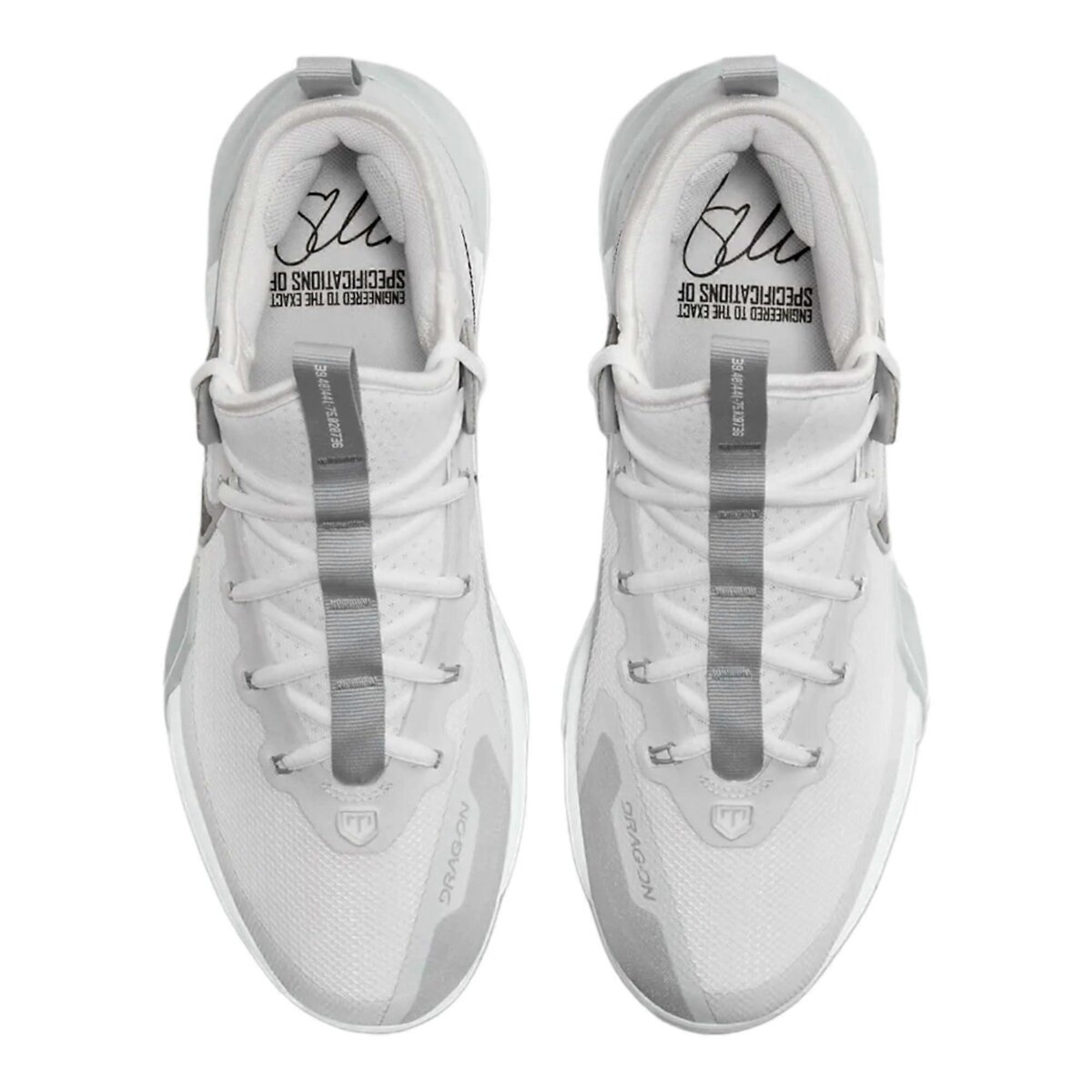 Nike Trout 9 Elite White Metal Cleats