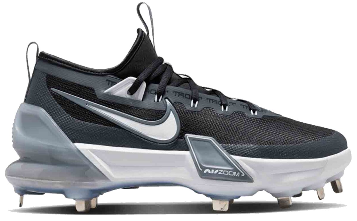 Nike Trout 9 Elite Black/White Metal Cleats