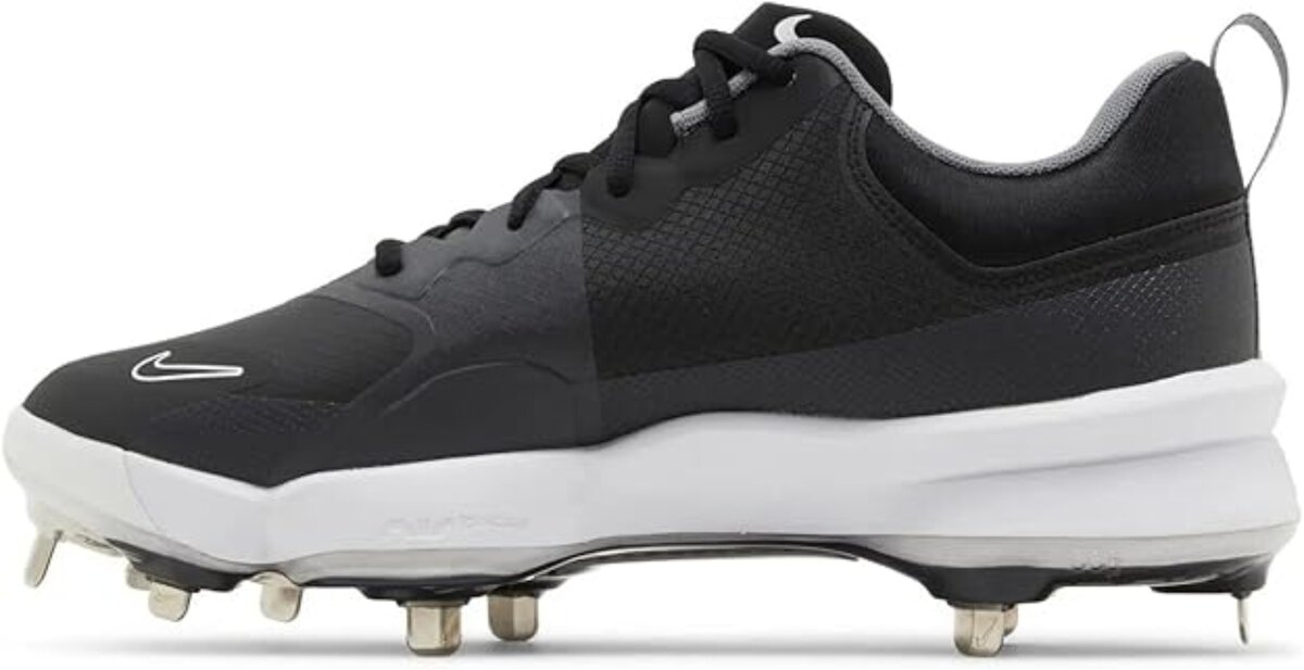 Nike Trout 9 Pro Black/White Metal Cleats