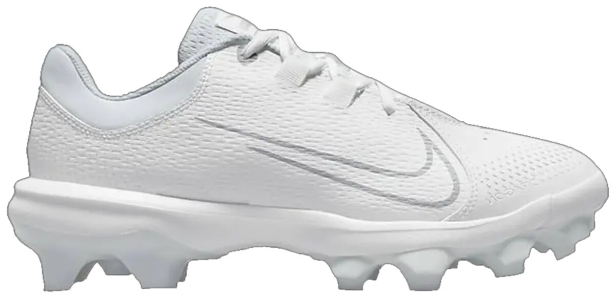 Nike Hyperdiamond 4 Pro White Low Rubber Cleats