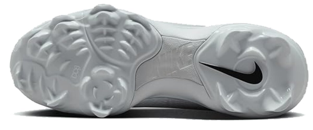Nike Hyperdiamond 4 Pro White/Volt Low Rubber Cleats