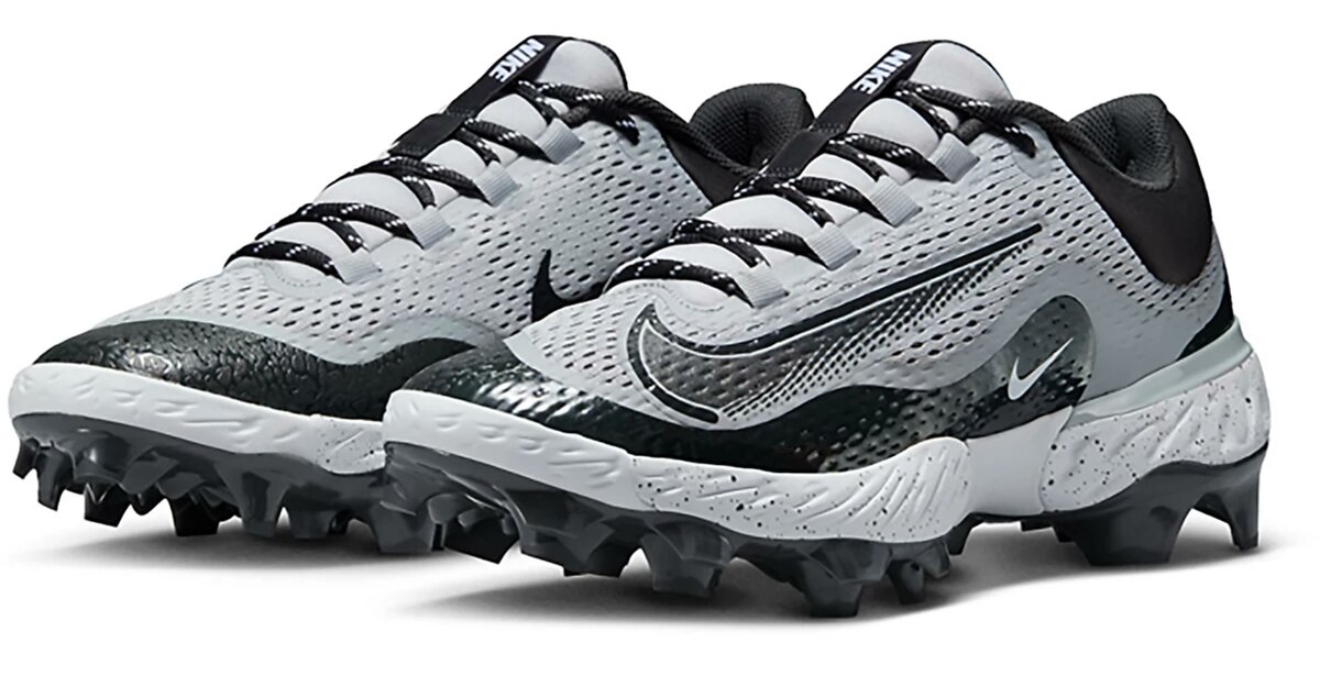Nike Huarache Elite 4 Grey/Black/White splatter Low Rubber Cleats