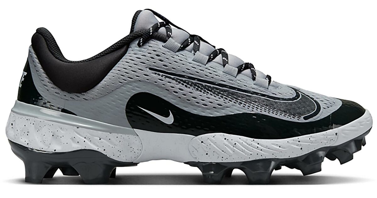 Nike Huarache Elite 4 Grey/Black/White splatter Low Rubber Cleats