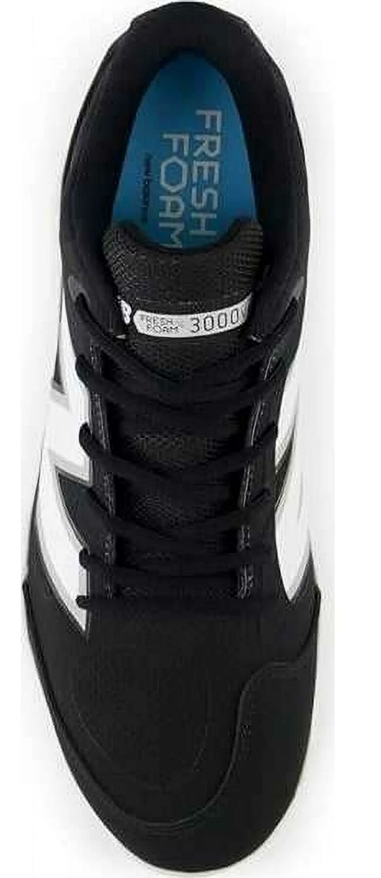 New Balance L3000BK7 Black/White Metal Cleats