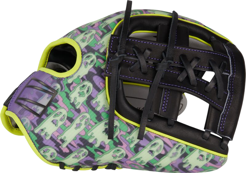 Rawlings REV1X Limited Edition Halloween 11.75" Infield Glove Grey/Ghost Pattern RHT