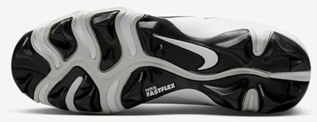 Nike Hyperdiamond 4 White Volt Keystone  Rubber Cleats 