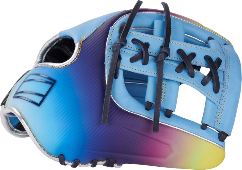 Rawlings REV1X Francisco Lindor 11.75" Infield Glove Colombia Blue/Purple/Yellow RHT
