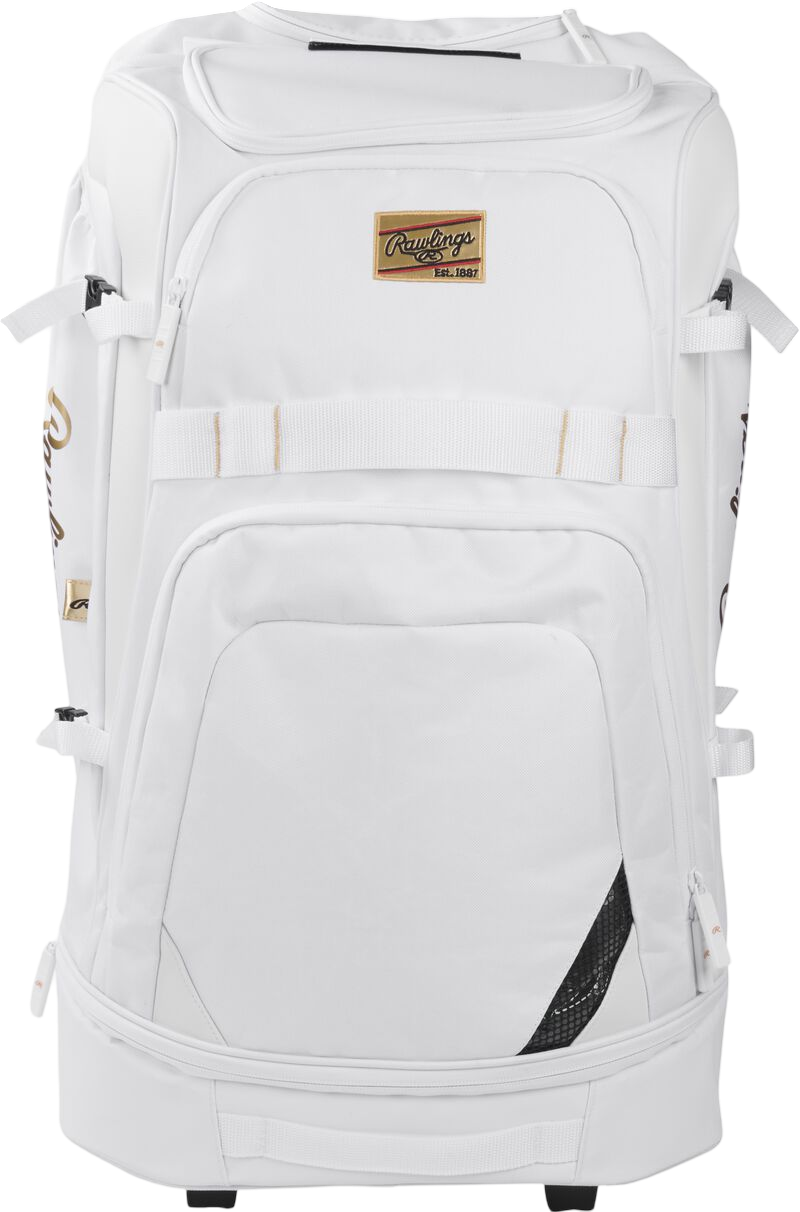 Rawlings Gold Collection Wheeled Bag White