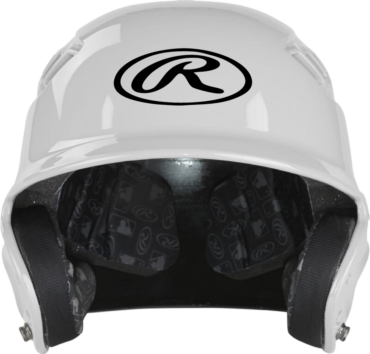 Rawlings R16/Velo Gloss Finish Batting Helmet Black