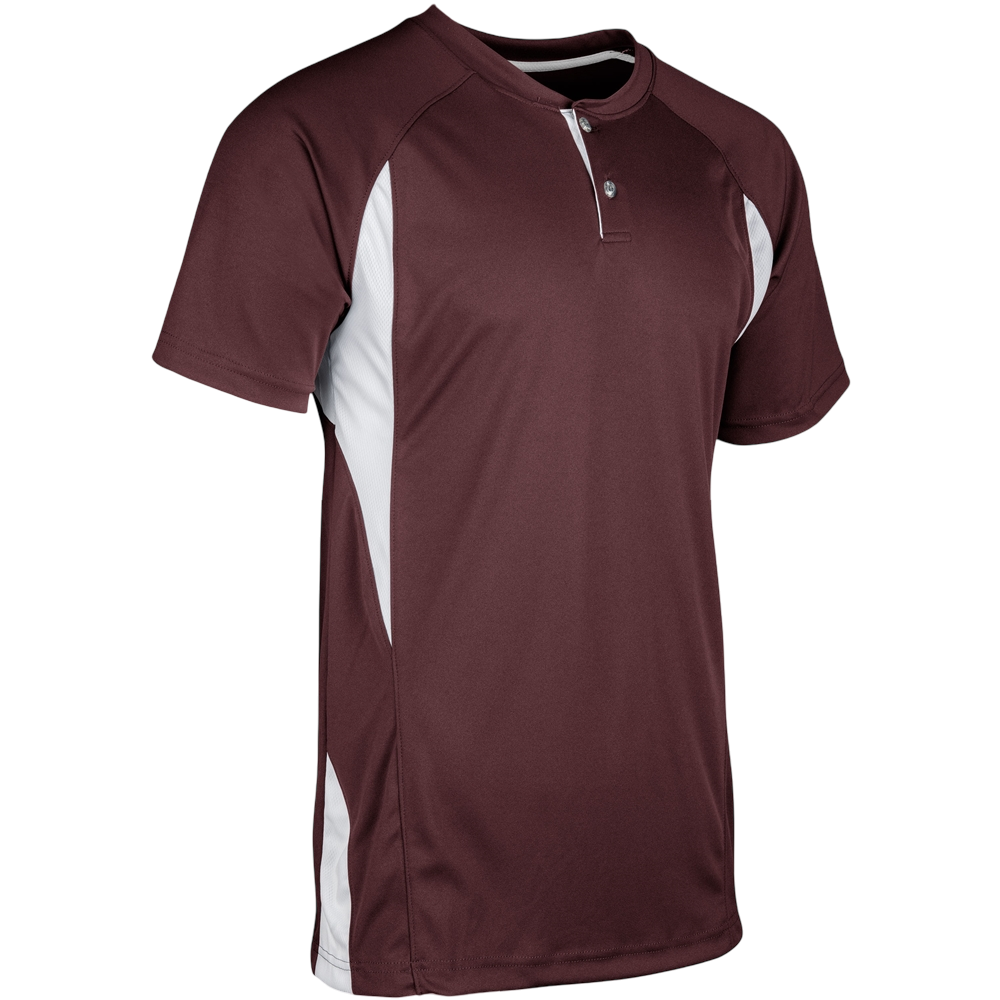 Champro Wildcard Two Button Jersey Maroon