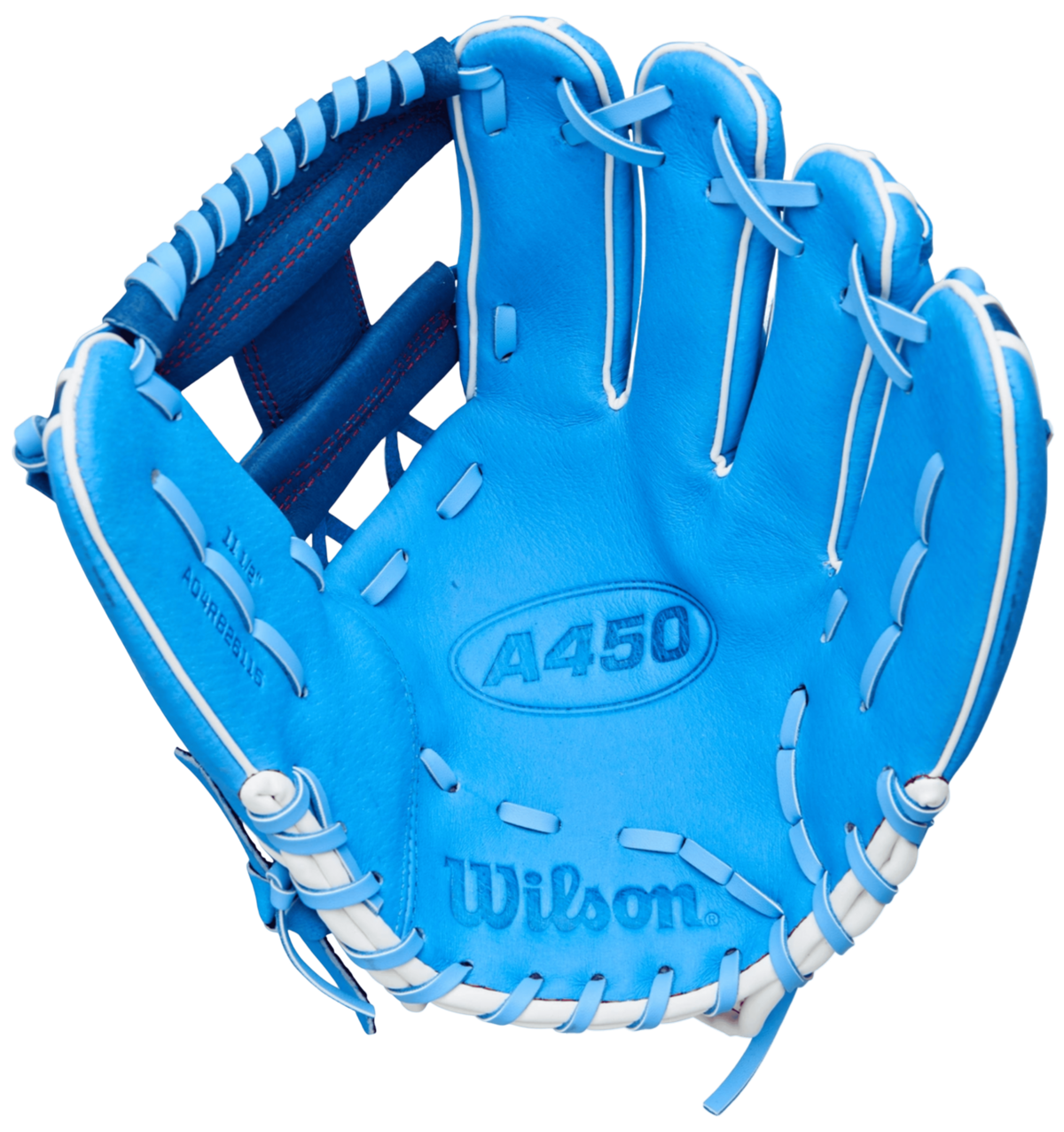 Wilson A450 11.5" Youth Infield Glove Baby Blue/Navy RHT