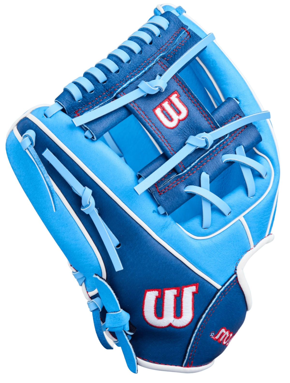 Wilson A450 11.5" Youth Infield Glove Baby Blue/Navy LHT