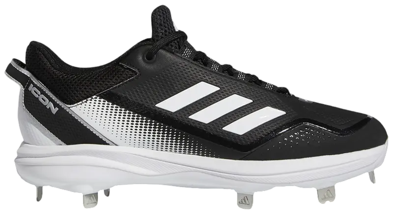 Adidas Icon 7 Black/White Metal Cleats