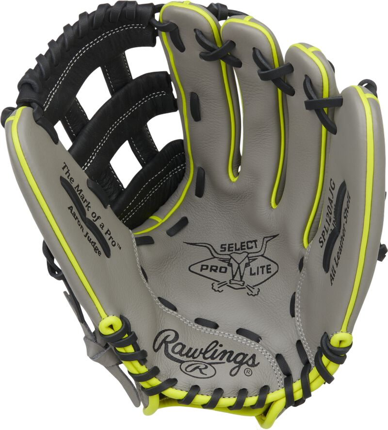 Rawlings Select Pro Lite Aaron Judge 12" Outfield Glove Grey/Black/Yellow RHT