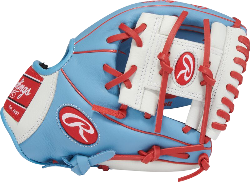 Rawlings Select Pro Lite Carlos Correa 10.5" Youth Glove Columbia Blue/White/Red RHT