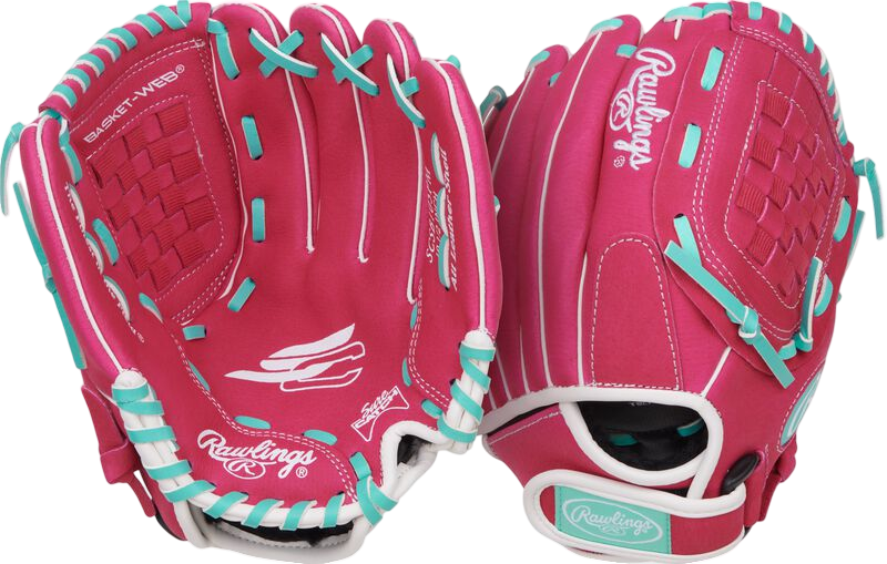 Rawlings Sure Catch Softball 10.5'' Youth Glove Pink/Mint/White RHT