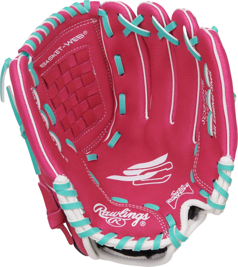 Rawlings Sure Catch Softball 10.5'' Youth Glove Pink/Mint/White RHT