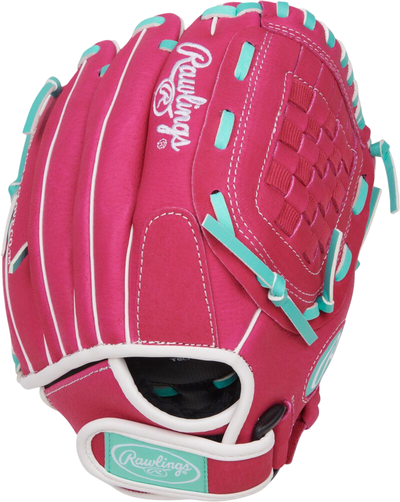 Rawlings Sure Catch Softball 10.5'' Youth Glove Pink/Mint/White RHT