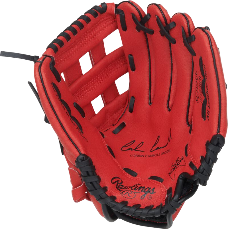 Rawlings Sure Catch Corbin Carrol 10.5" Youth Glove Red/Black RHT