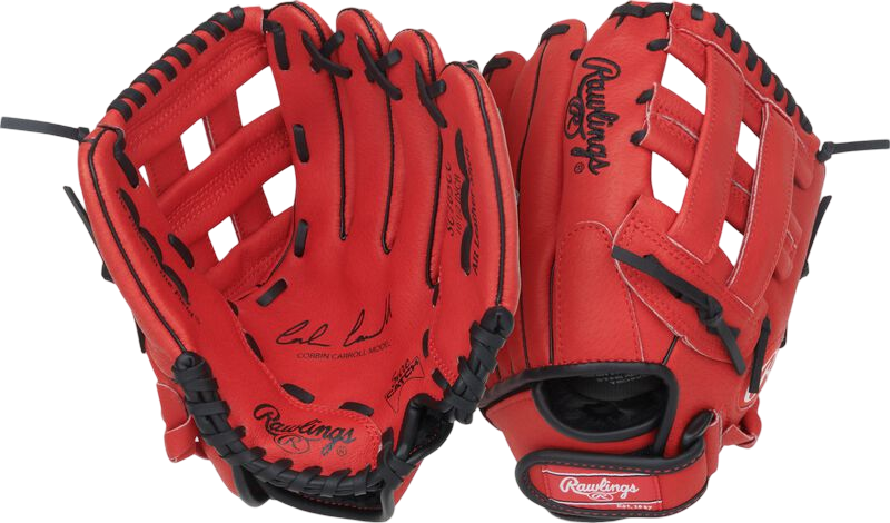Rawlings Sure Catch Corbin Carrol 10.5" Youth Glove Red/Black RHT