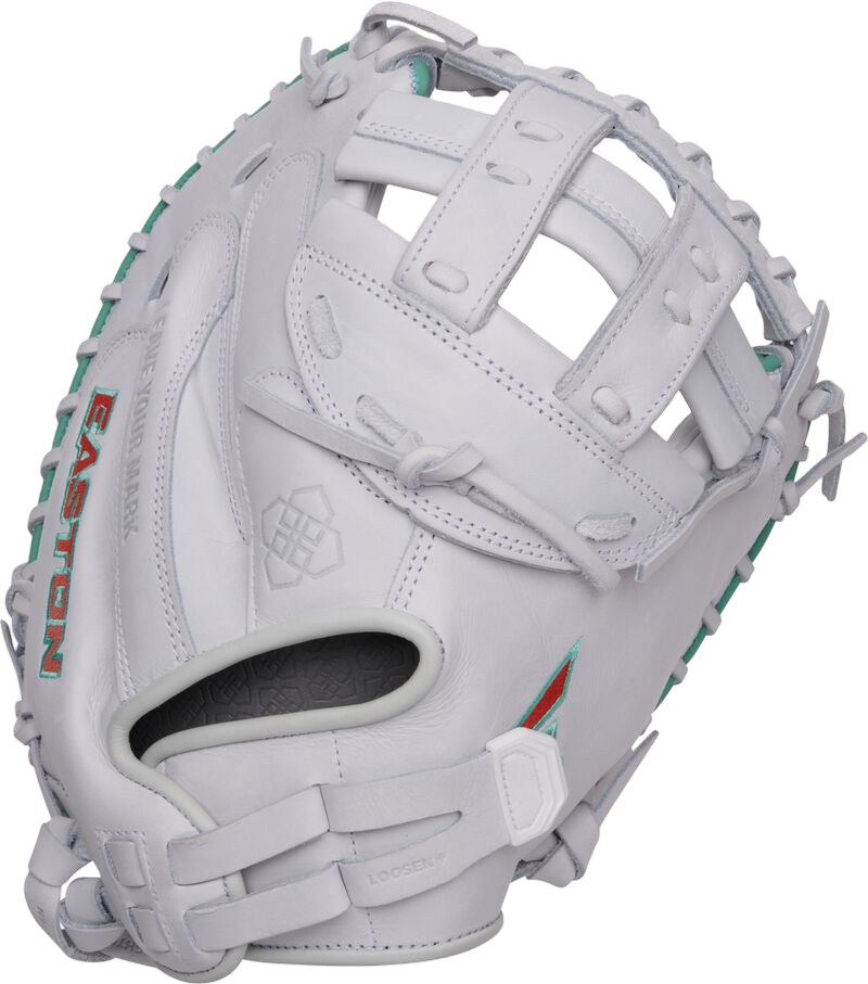 Easton Signature series Softball Jen Schro 34" Catcher Glove White/Teal RHT