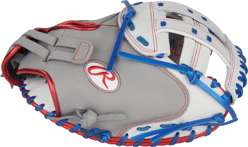 Rawlings Liberty Advance 33" Softball Catcher Glove Gray/White/Royal RHT