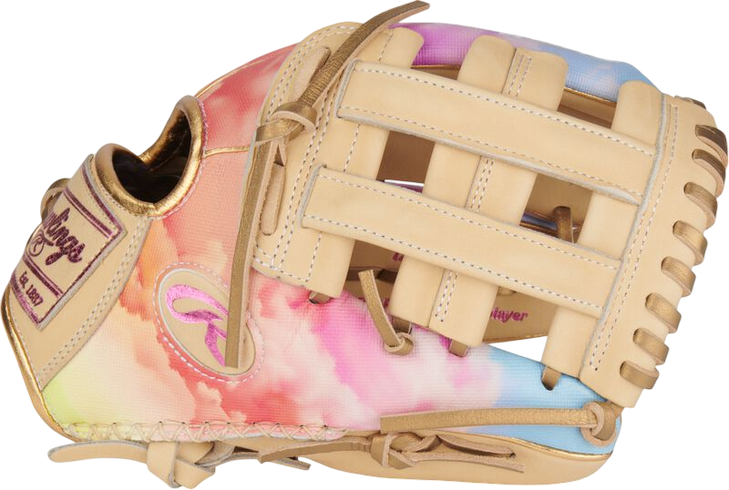 Rawlings Heart of the Hide Softball Sierra Romero 12" Infield Glove Tan/Pink Clouds RHT