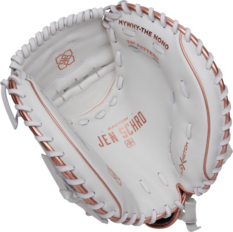 Easton Elite series Softball Jen Schro 33" Catcher Glove White/Bronze RHT