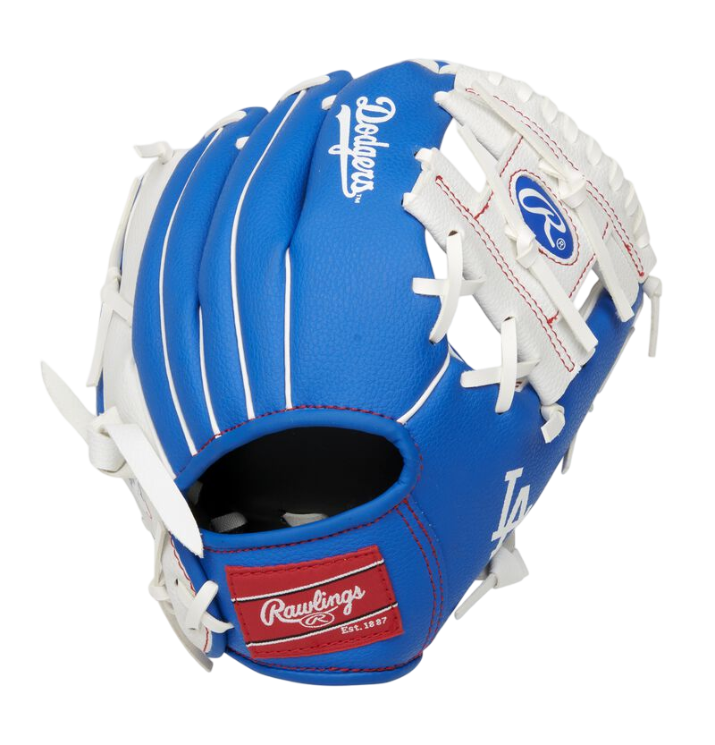 Rawlings Dodgers Team Glove 10.0" Youth Glove Royal Blue/White RHT