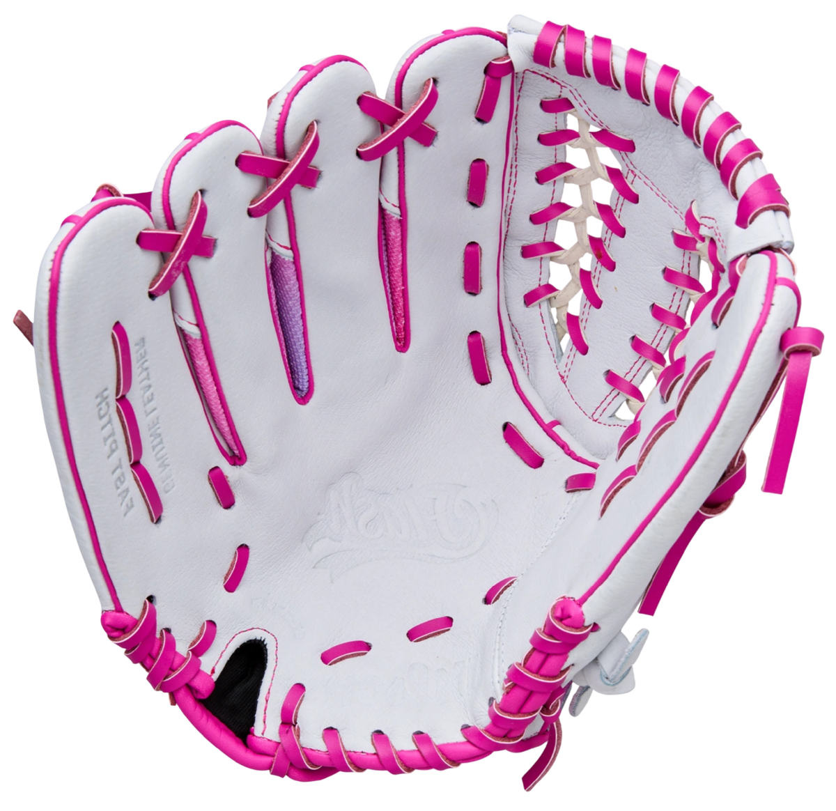 Wilson A440 12" Youth Outfield Glove White/Pink/Galaxy LHT