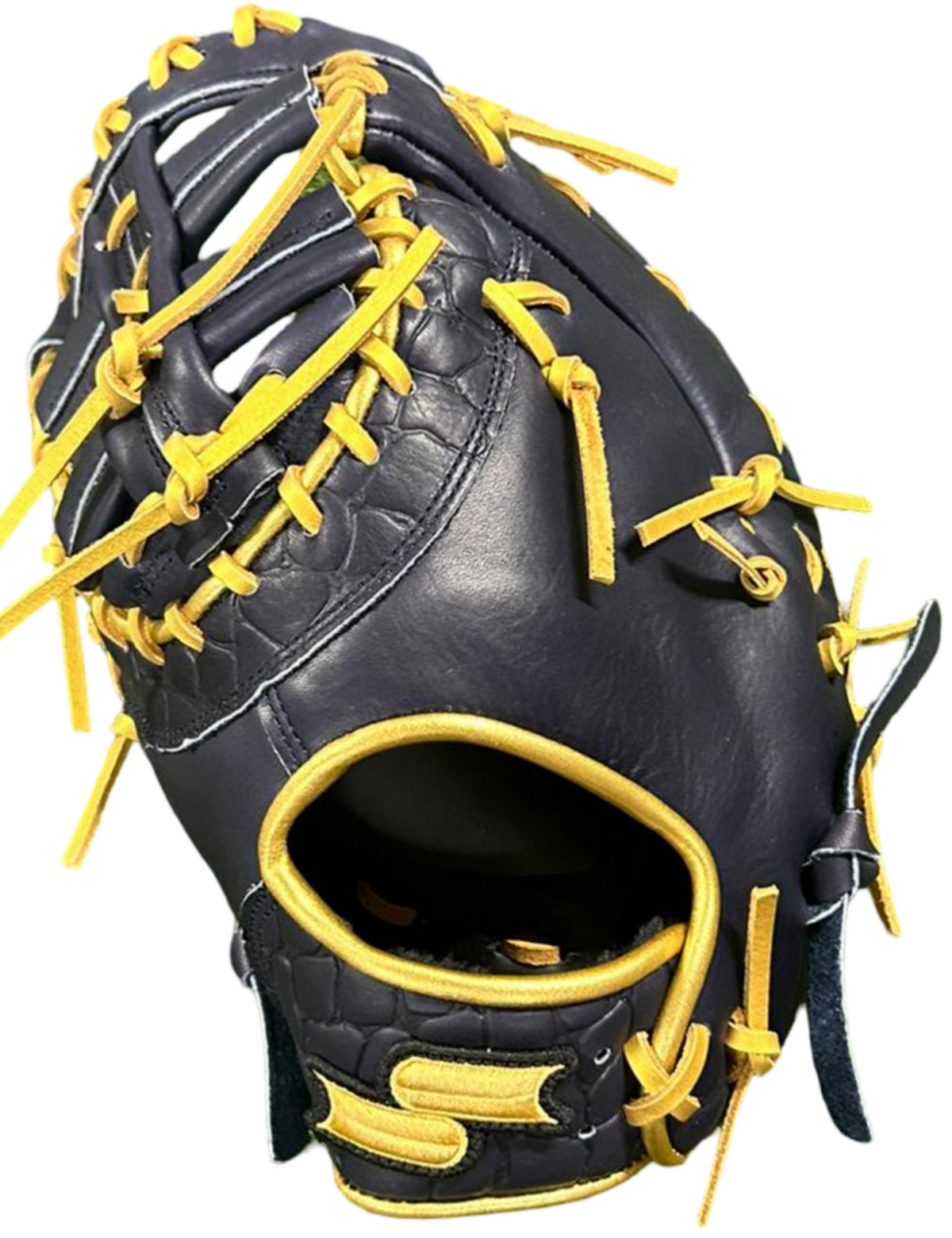 SSK EBC50 12.5" First Base Glove Crocodile Pattern Navy/Gold LHT