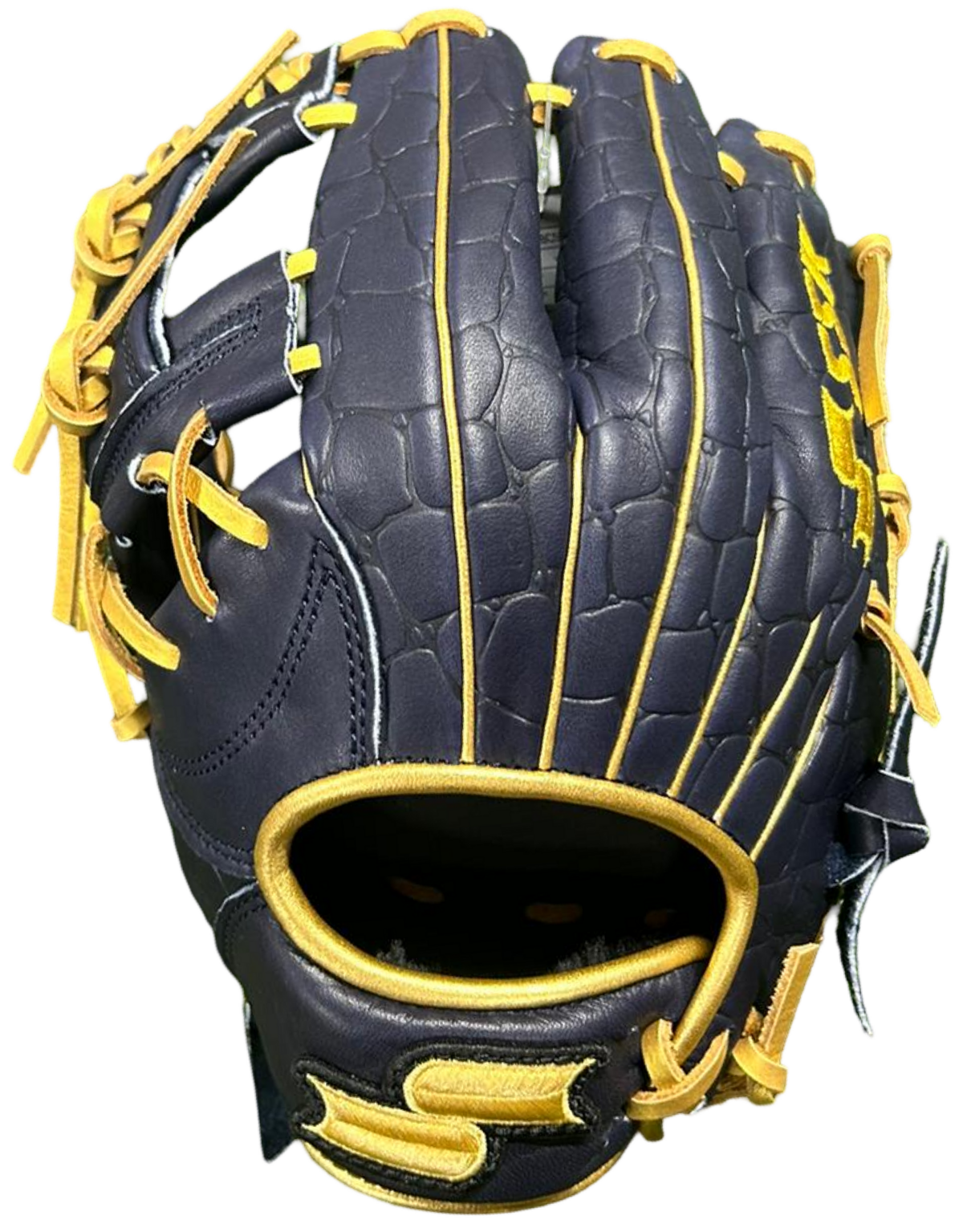 SSK EBC50 11.5" Infield Glove Crocodile Pattern Navy/Gold LHT