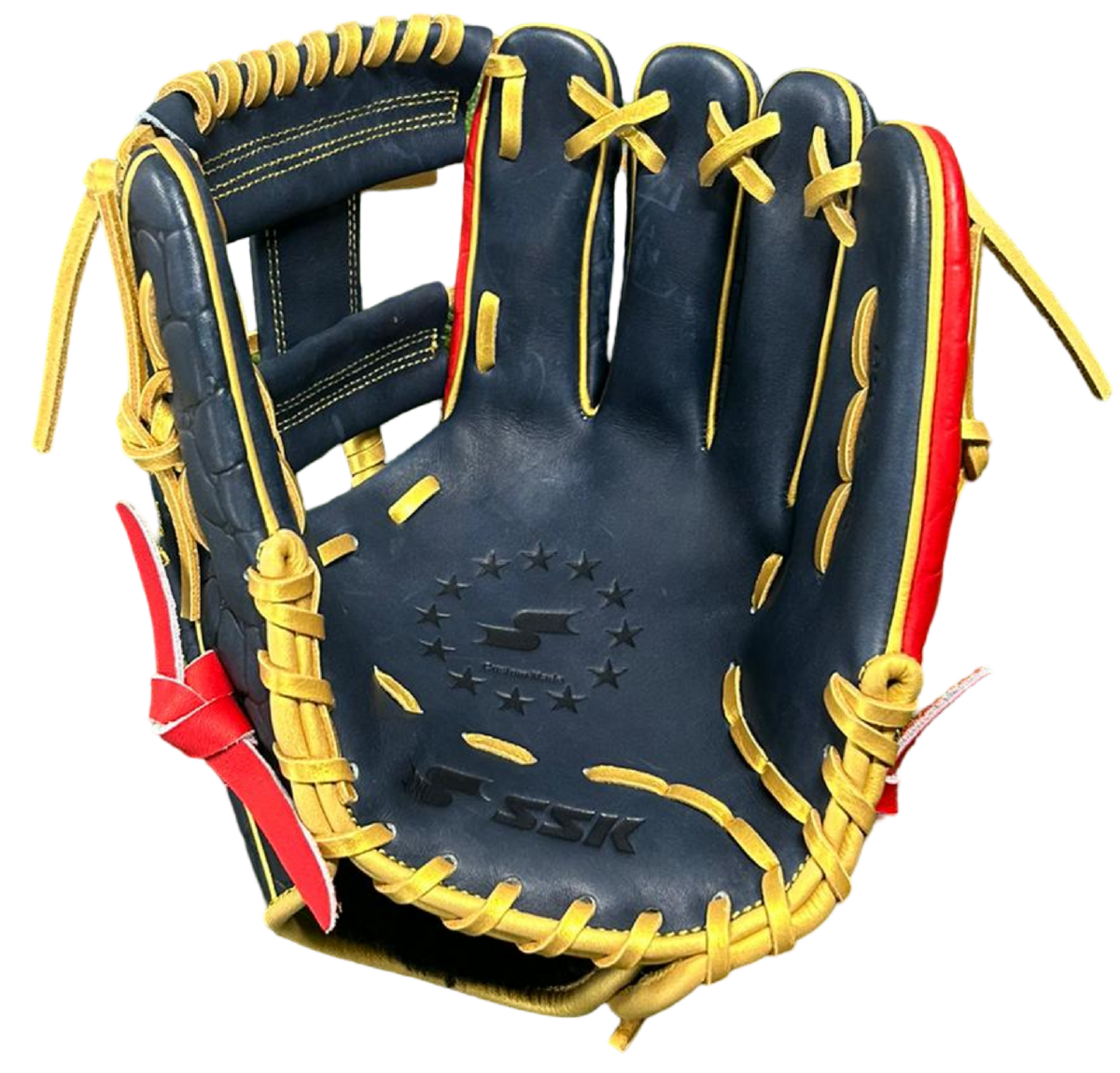 SSK Pro Custom 11.5" Infield Glove Japan Navy/Red/Gold RHT