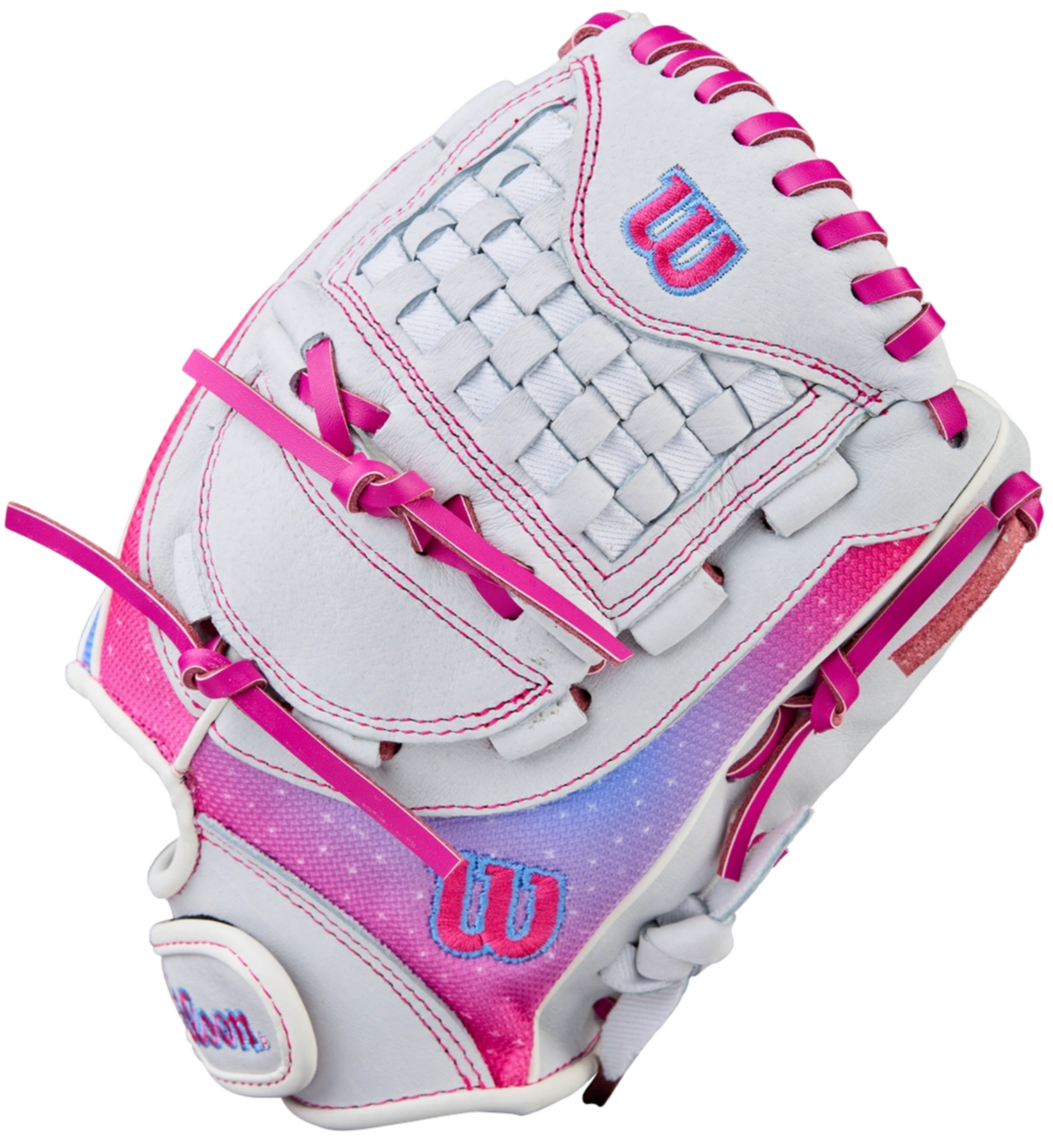 Wilson A440 11.5" Youth Infield Glove White/Pink/Galaxy RHT