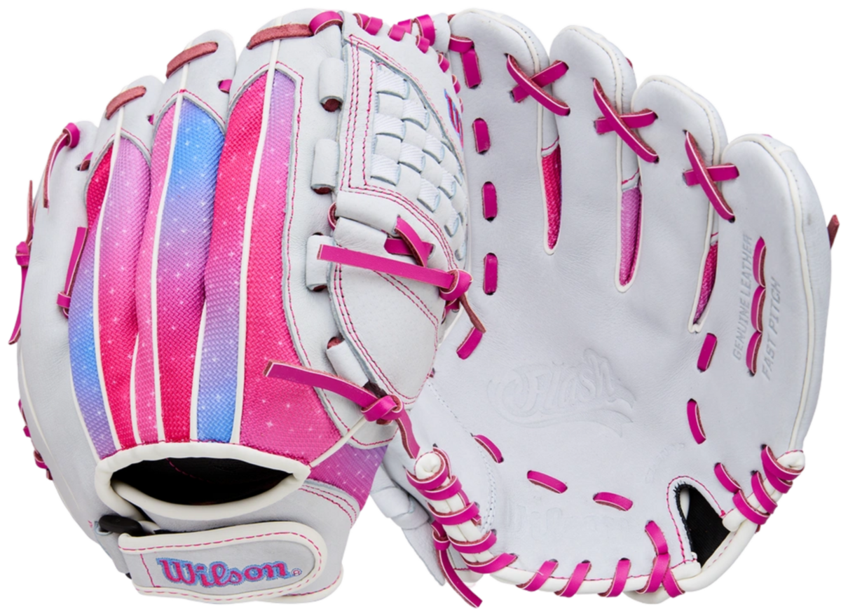 Wilson A440 11.5" Youth Infield Glove White/Pink/Galaxy RHT
