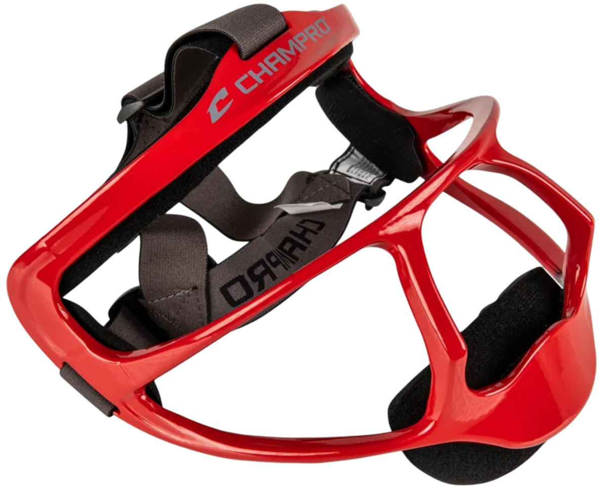 Rampage Softball Fielder's Facemask Scarlet