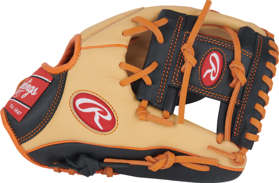Rawlings Select Pro Lite Jackson Holliday 11.25" Youth Infield Glove Tan/Black/Orange RHT