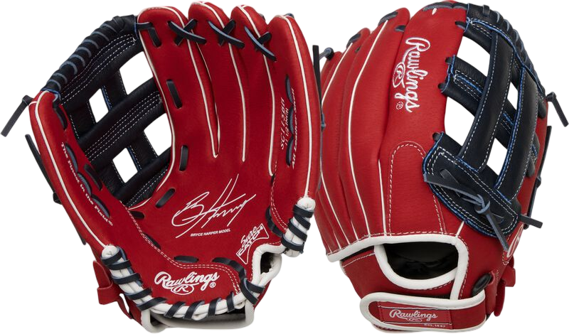 Rawlings Sure Catch Bryce Harper 11.5" Youth Glove Scarlet/Black RHT