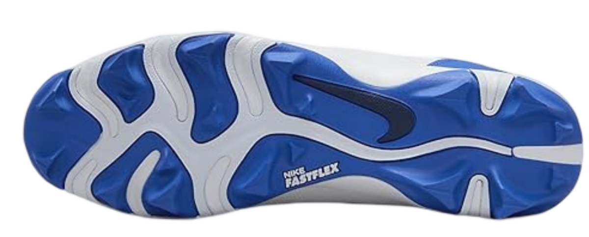 Nike Trout 9 White/Hyper Royal Low Rubber Cleats