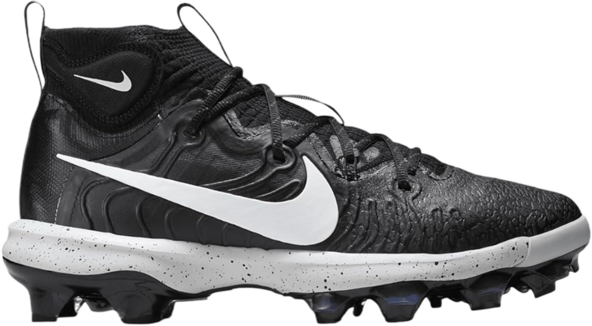 Nike Huarache NXT Black Speckled High Rubber Cleats