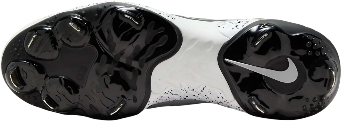 Nike Huarache Elite 4 Low Wolf Grey/White/Dark Smoke Grey Metal Cleats