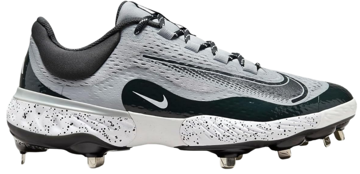 Nike Huarache Elite 4 Low Wolf Grey/White/Dark Smoke Grey Metal Cleats