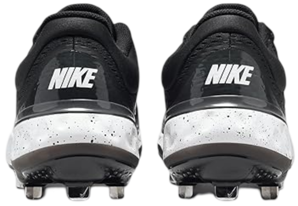 Nike Huarache Elite 4 Low Black/Dark Smoke Grey/White Metal Cleats